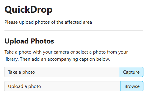 Step 1, upload or capture a photo.